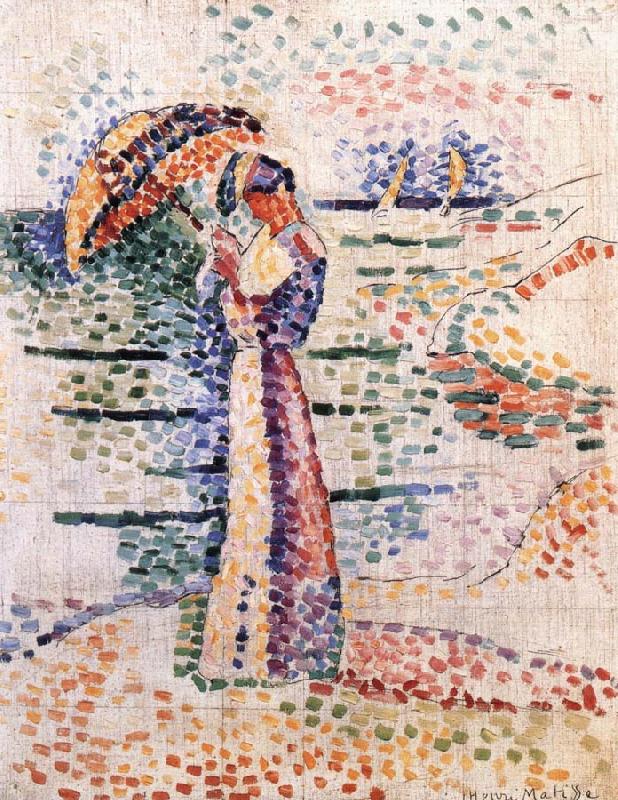 Henri Matisse Woman holding umbrella